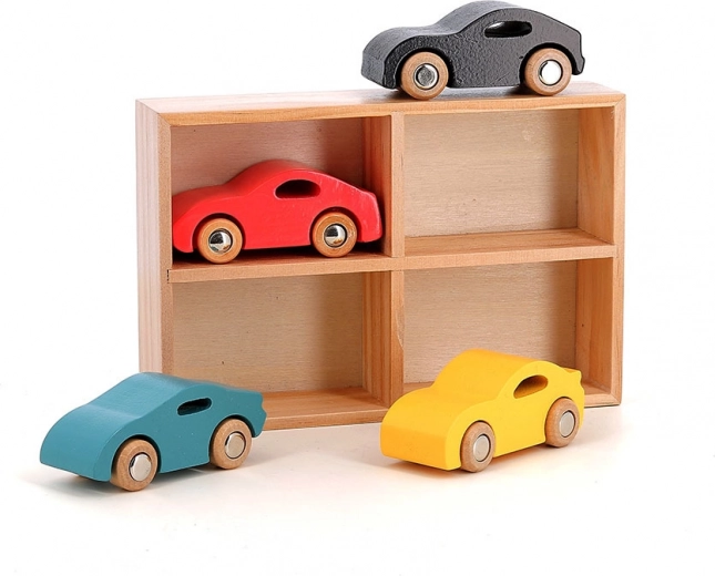 Vilacity 4 puidust autokese komplekt