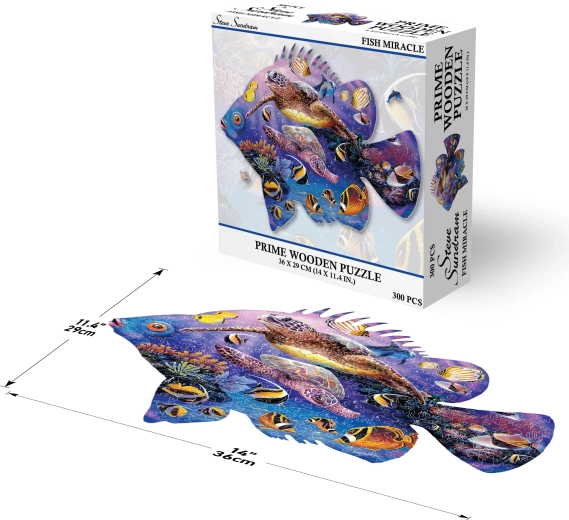 Prime 3D 3D puidust pusle Kalade ime 300 tükki