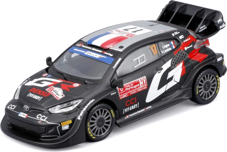 Bburago metallmudel 1:43 Toyota GR Yaris Rally1 Hybrid Ogier kinkekarbis