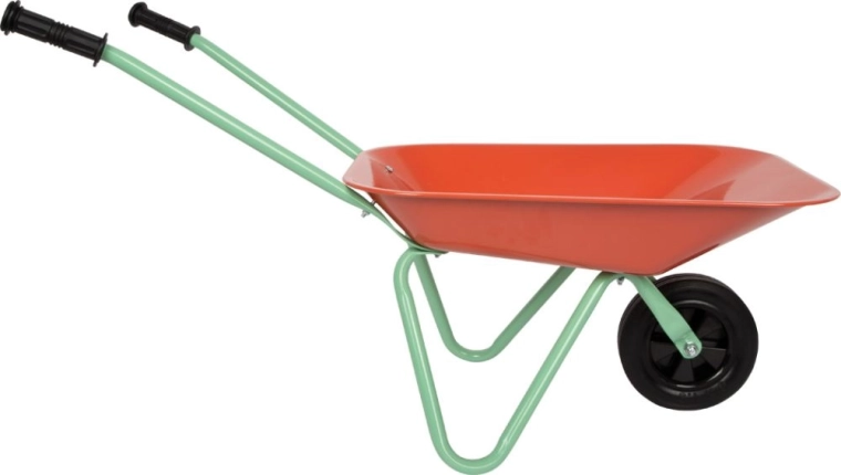 Sturdy wheelbarrow for easy transporting