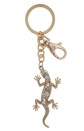 Gold Lizard Keychain