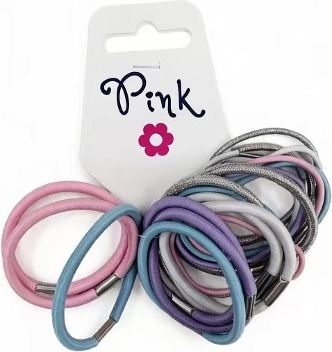 PINK juuksekummide komplekt 20 tk
