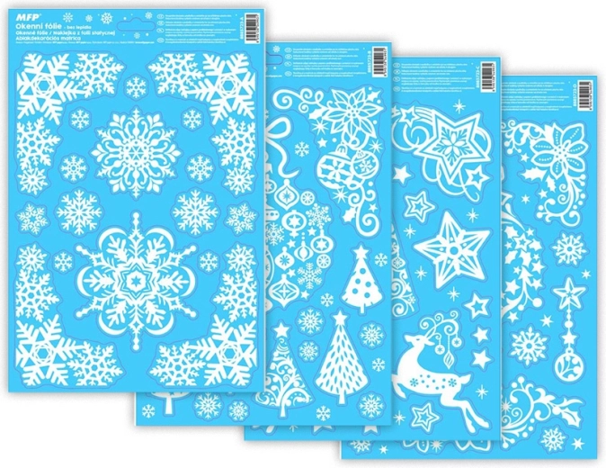 Christmas Window Foil Glitter 20x30 cm