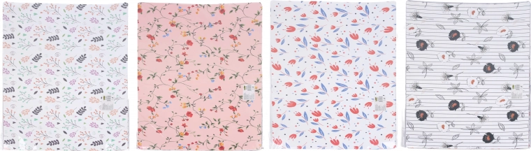 Display book with floral design, 31 × 23 cm, 30 pockets
