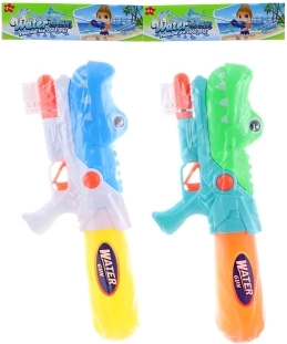 Pumbaga veepüstol Dino 42 cm – 2 värvi