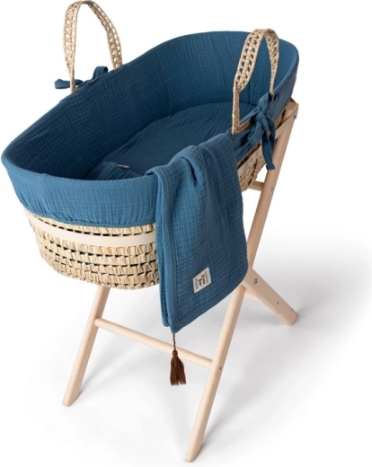 Funnababy complete Moses basket set with accessories Province Petrol