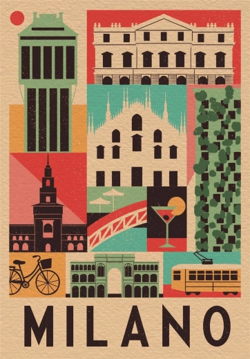 Pusle 1000 tükki Style in the City Milano – CLEMENTONI