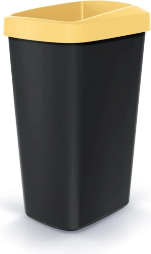 Compacta Q Drop 45 L light yellow trash can