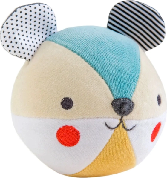 Petit Collage organic cotton bear rattle