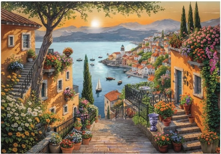 Puzzle Stairs to the Harbor 1500 pieces