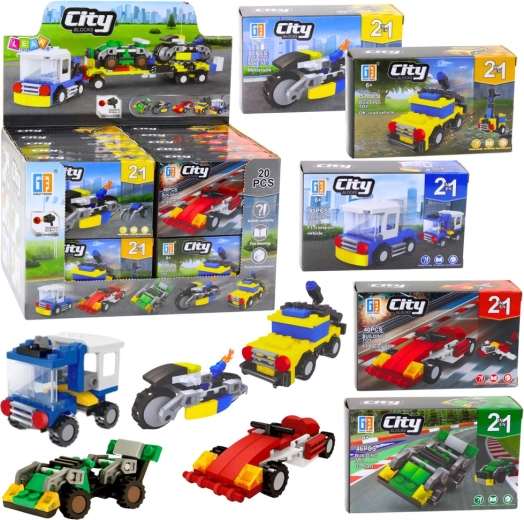 Creative Construction Set City Vehicles 2-in-1