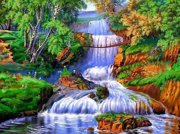Teemantmaal „Metsajuga” 30 × 40 cm
