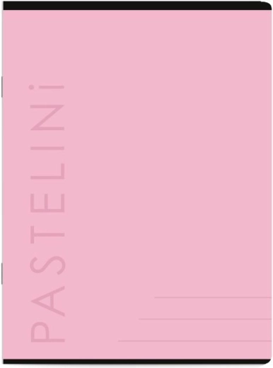 A4 joonega vihik Pastelini, roosa, 40 lehte