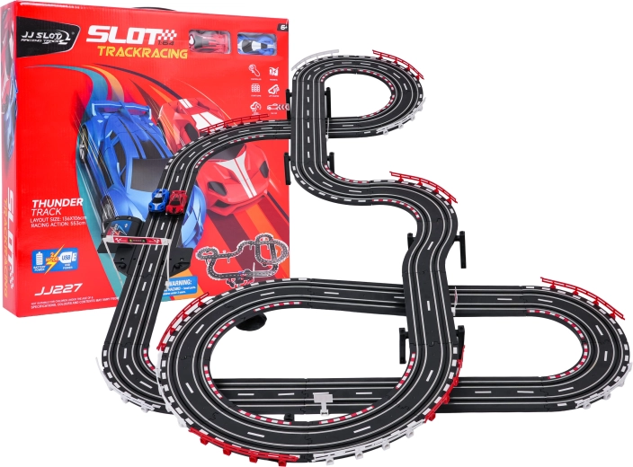 Võidusõiduraja Track Sport – elektriline autoraja komplekt 5,53 m
