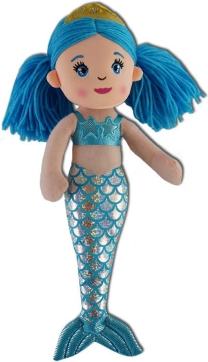 Plush Mermaid 30 cm Blue