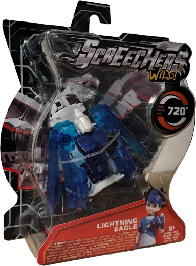 Screechers Wild! transformeeruv sõiduk Lightning Eagle – sinine kotkas