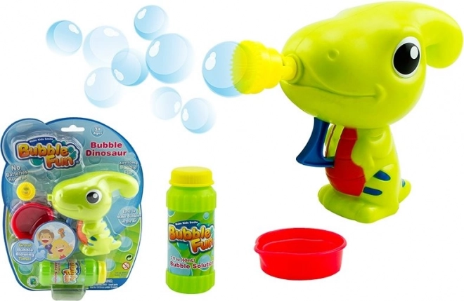 SPARKYS Bubble Gun Bubble Fun Dinosaur with Refill green