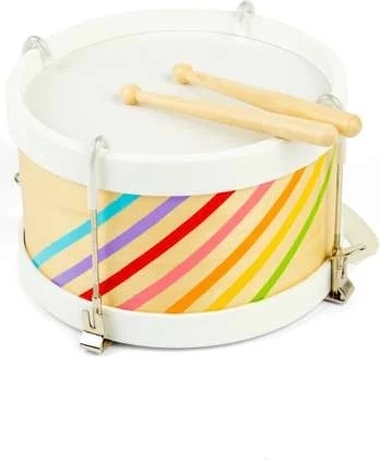 Bigjigs Toys wooden drum with strap