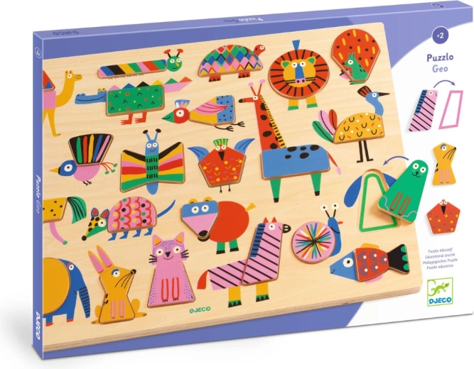 Djeco wooden puzzle Geo