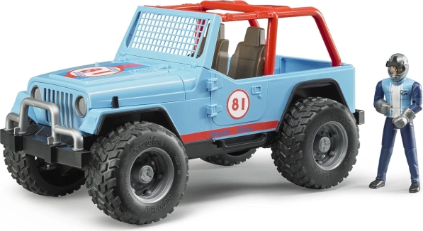 Maastikuauto Bruder Jeep koos juhiga