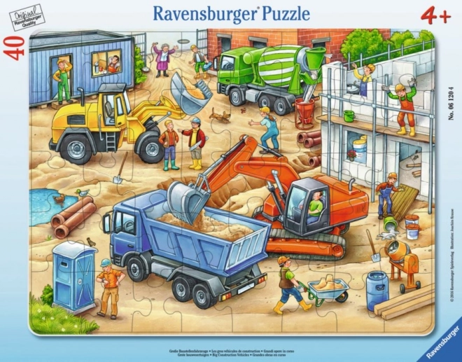Ravensburger Puzzle Big Construction Vehicles 40 pieces