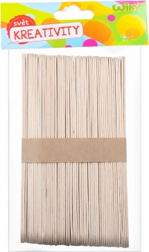 Puidust loovpulgad 15 × 1,8 cm – komplekt 50 tk