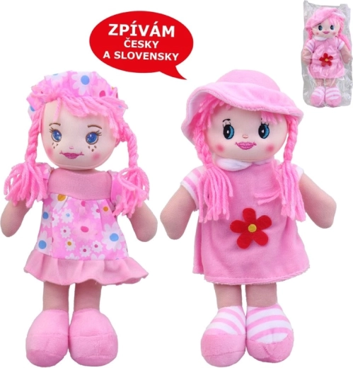 MaDe Textile Doll with a Czech Song, 25 cm