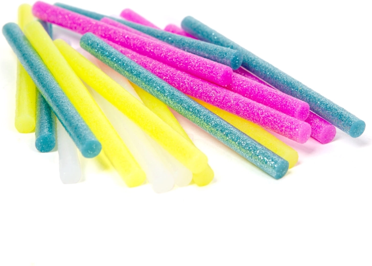 Fluorestseeruvad kuumsulamliimipulgad liimipüstolile 7 × 100 mm, 20 tk