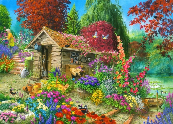 Puzzle Garden Shed 500 pieces BLUEBIRD