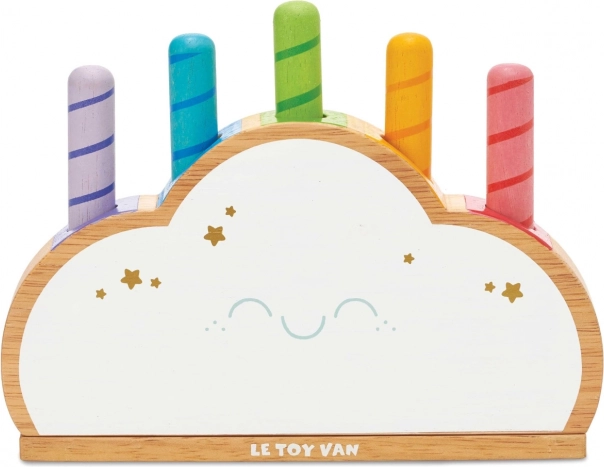 LE TOY VAN Petilou Rainbow Cloud Pop wooden toy