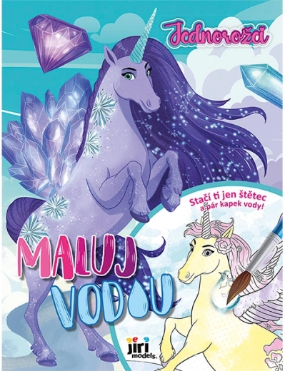 Värvimisraamat „Värvi veega“ A4 – ükssarvikud