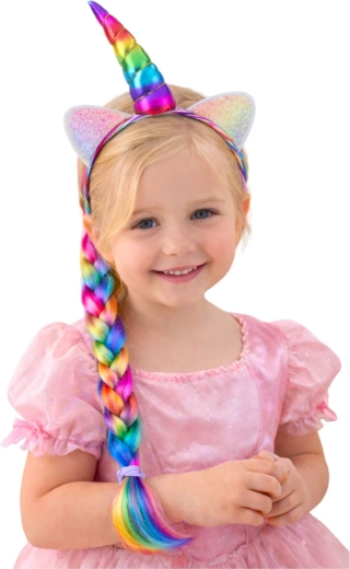 Multicolored hair for braiding