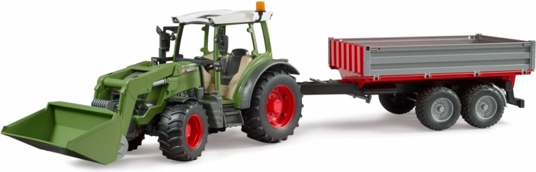 Bruder Fendt Vario 211 tractor with front loader and tipping trailer 1:16