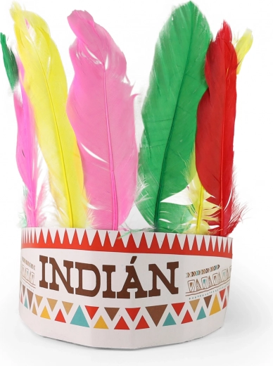 Native American-style headband with Czech print