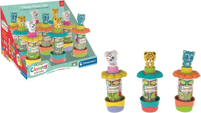 Clementoni Baby Clemmy pehmed klotsid tuubis – aed