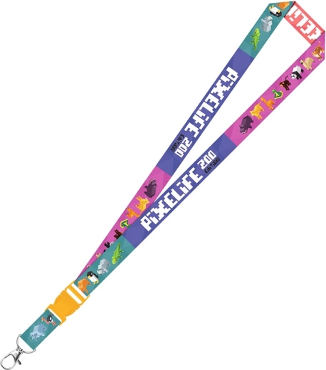 Pixel Zoo keychain