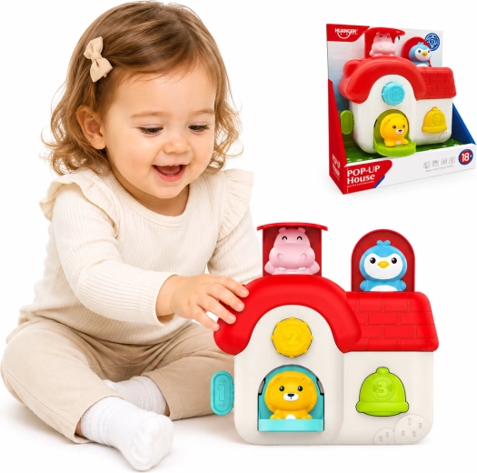 Woopie Pop-Up Animal House – interactive activity toy 18m+