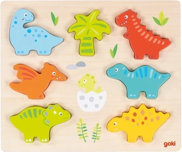 Puidust sisestuspusle Dinosaurused
