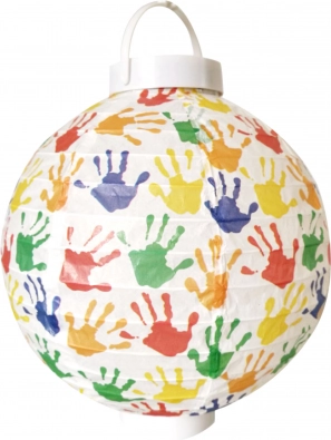 Paberist latern 20 cm patareidega