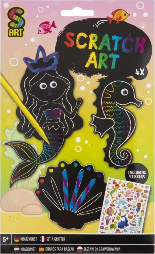Creative Set – Make Your Own Scratch-Off Animals with Stickers (4 pcs)