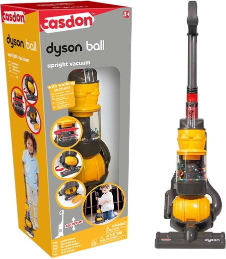Casdon Dyson Ball children's stick vacuum cleaner with suction function