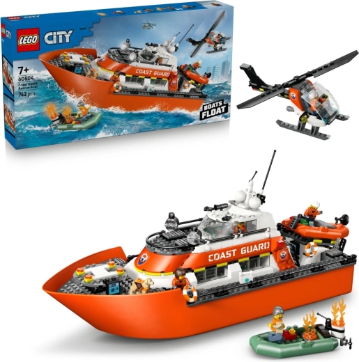 LEGO City rannavalve päästepaat ja helikopter