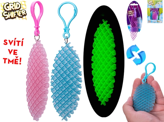 Anti-Stress Keychain Grid Shifter Glows in the Dark