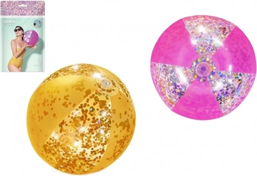 Täispuhutav rannapall Glamour 41 cm – kuldse säraga