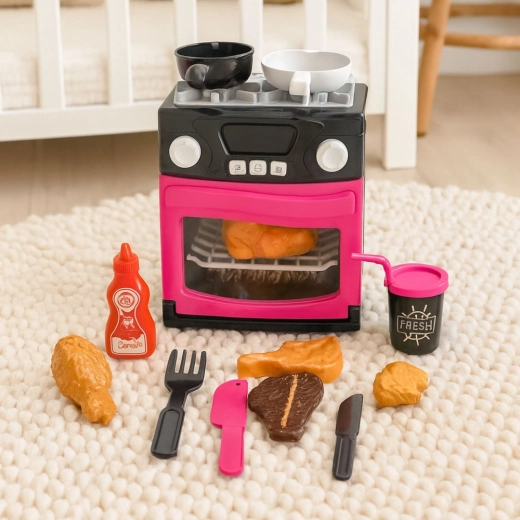 Opening oven with window