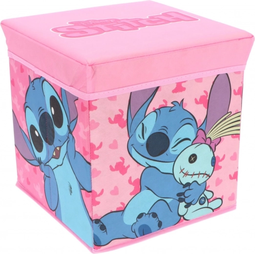 Cozy Noxxiez storage box and ottoman STITCH for girls 30 × 30 × 30 cm
