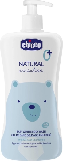 Chicco Natural Sensation dušigeel ja šampoon aloe ja kummeliga 200 ml