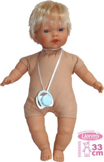 Realistic Doll Llorens Roberto with Sounds and Soft Body 33 cm