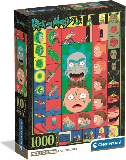 CLEMENTONI pusle RICK AND MORTY: ikoonilised hetked 1000 tükki