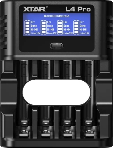 XTAR L4 Pro intelligentne Li-ion ja Ni-MH akude laadija
